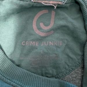 Crime Junkie fan club sweater!